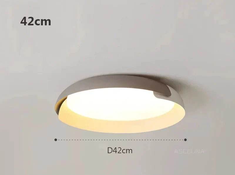 Moderne Deckenleuchte mit Holzmuster – Stilvolle LED Beleuchtung für Wohnzimmer