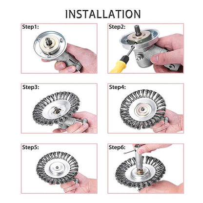Garron™ Kohlenstoffstahl Unkrautbürste & Trimmer