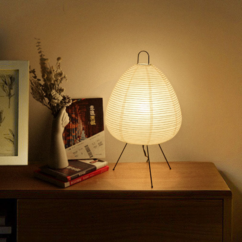 Japanische Papier Tischlampe im Retro-Stil, traditionelle Lampenschirmbeleuchtung für Schlafzimmer und Wohnzimmer