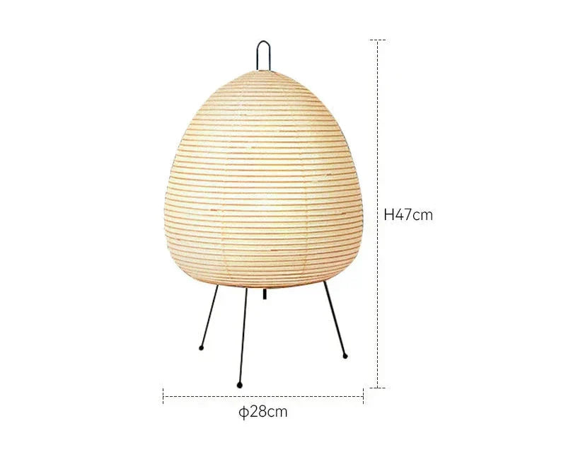 Japanische Papier Tischlampe im Retro-Stil, traditionelle Lampenschirmbeleuchtung für Schlafzimmer und Wohnzimmer