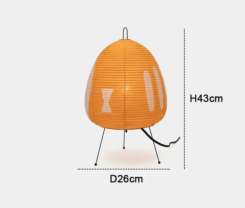 Japanische Papier Tischlampe im Retro-Stil, traditionelle Lampenschirmbeleuchtung für Schlafzimmer und Wohnzimmer