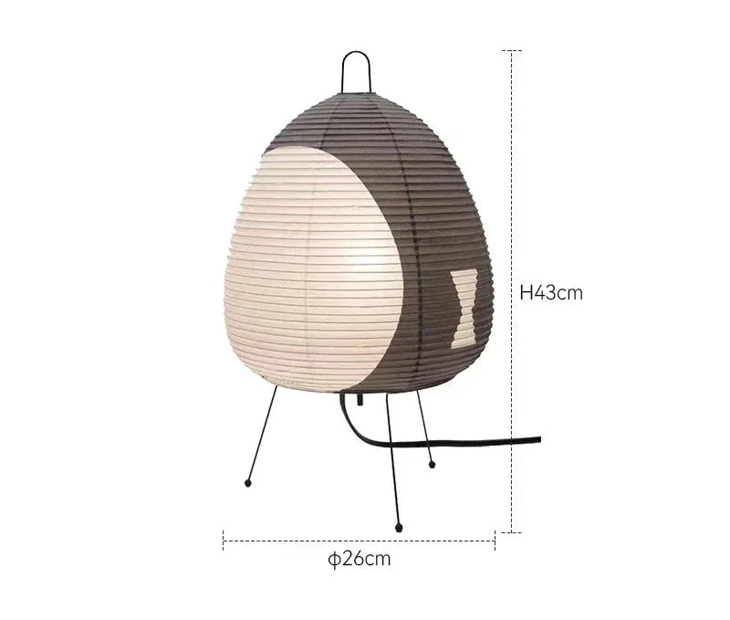 Japanische Papier Tischlampe im Retro-Stil, traditionelle Lampenschirmbeleuchtung für Schlafzimmer und Wohnzimmer