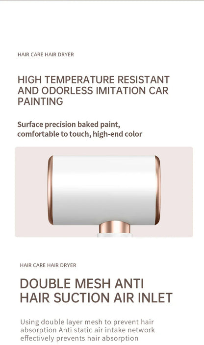 Sandsberg | Hochleistungs-Haartrockner 2400W mit Kalt- und Warmluftfunktion - Ionentechnologie