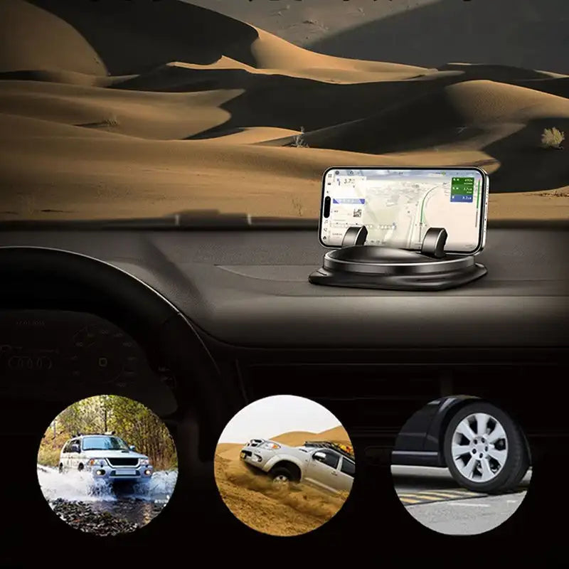 Sandsberg | 360° RotateX – Universeller drehbarer Auto-Handyhalter | Sicherer und verstellbarer Halter für alle Smartphones