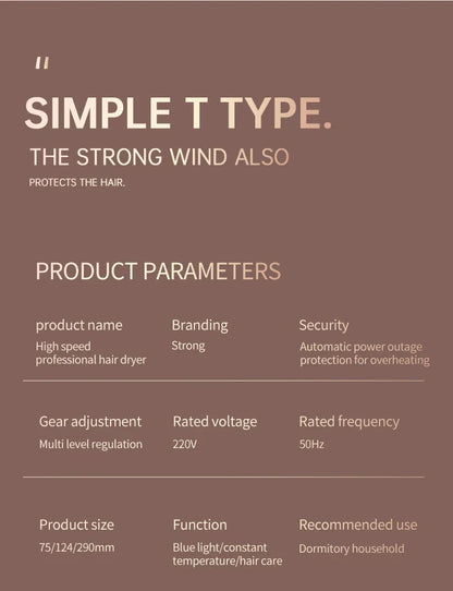 Sandsberg | Hochleistungs-Haartrockner 2400W mit Kalt- und Warmluftfunktion - Ionentechnologie