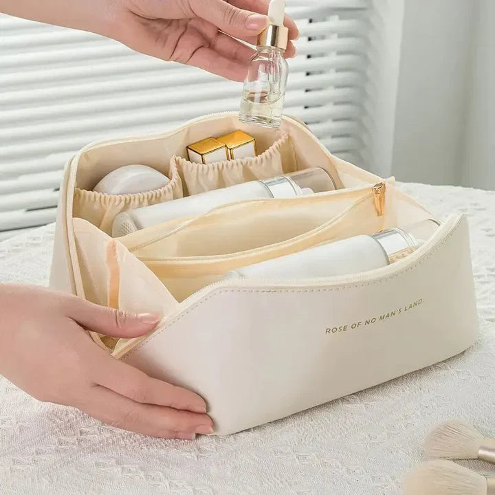 Sandsberg | Reisefreundlicher Make-up Organizer mit Reißverschluss – Elegante Kosmetiktasche