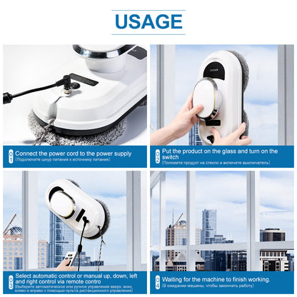 CleanBot - smarter Roboter Fensterreiniger mit Fernbedienung