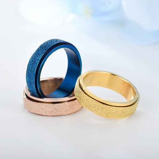 Drehbarer Angstring-Ring in allen Farben reduziert Stress *NEU