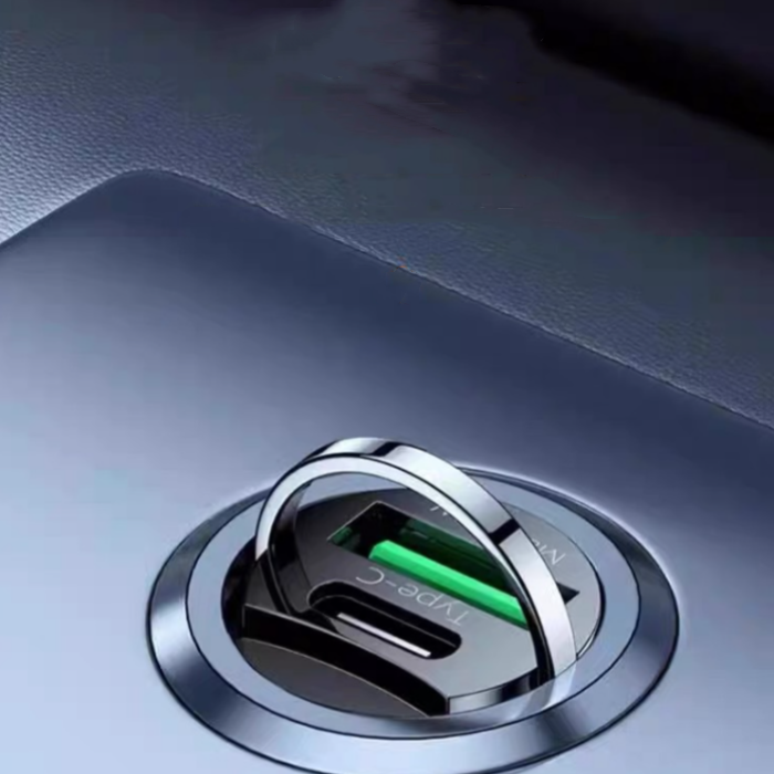 Verstecktes Auto-USB-Ladegerät mit zwei Anschlüssen