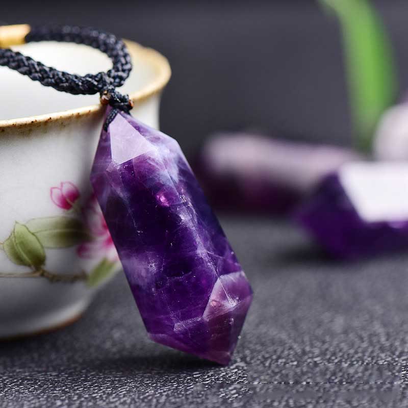 Sandsberg | Natürliche Kristall-Amethyst-Heilungs-Halskette - Lyra