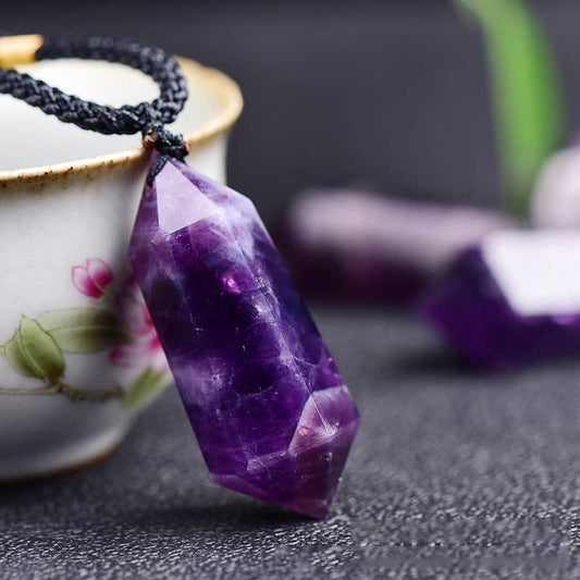 Sandsberg | Natürliche Kristall-Amethyst-Heilungs-Halskette - Lyra