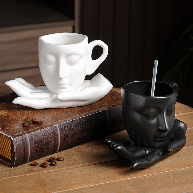 CERAMICHEERS | Hand Duft Kaffeetasse | Kreative Abstrakte Kunst für eine Warme Atmosphäre