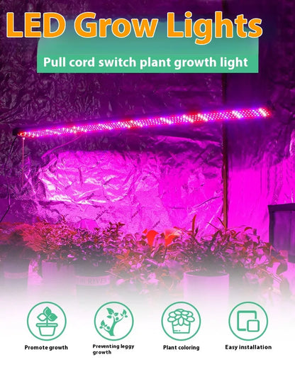 Sandsberg | LED Pflanzenlampe mit Vollspektrum-Beleuchtung und Zugschalter für optimales Pflanzenwachstum