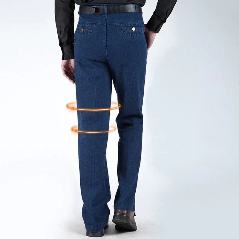 Jeans mit geradem Schnitt und hoher Taille für Herren