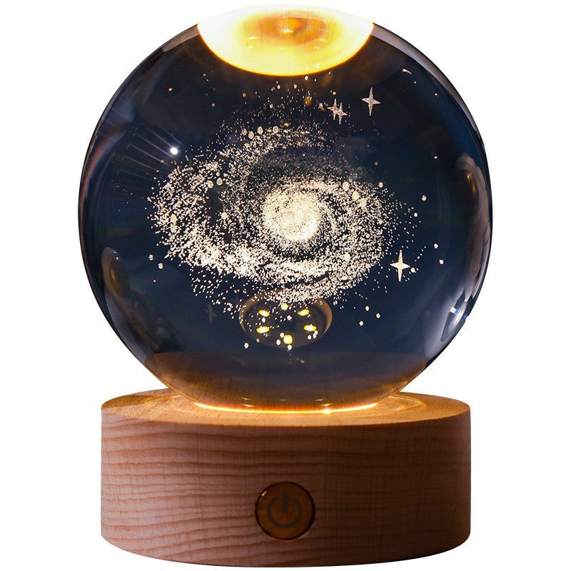 3D Kristallkugel Nachtlampe