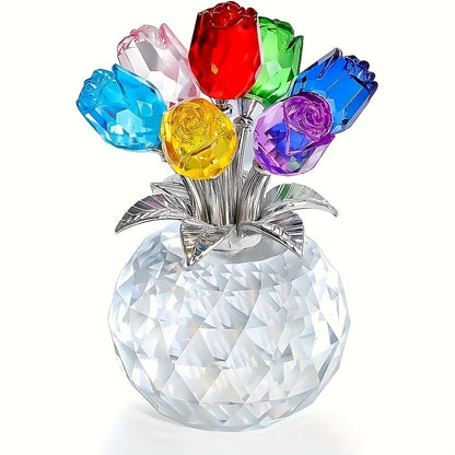 Sandsberg | Eternal Crystal Künstliches Rosenbouquet – Ewig bleibendes romantisches Geschenk für den Valentinstag, Jahrestage, Weihnachten, Muttertag oder Vatertag