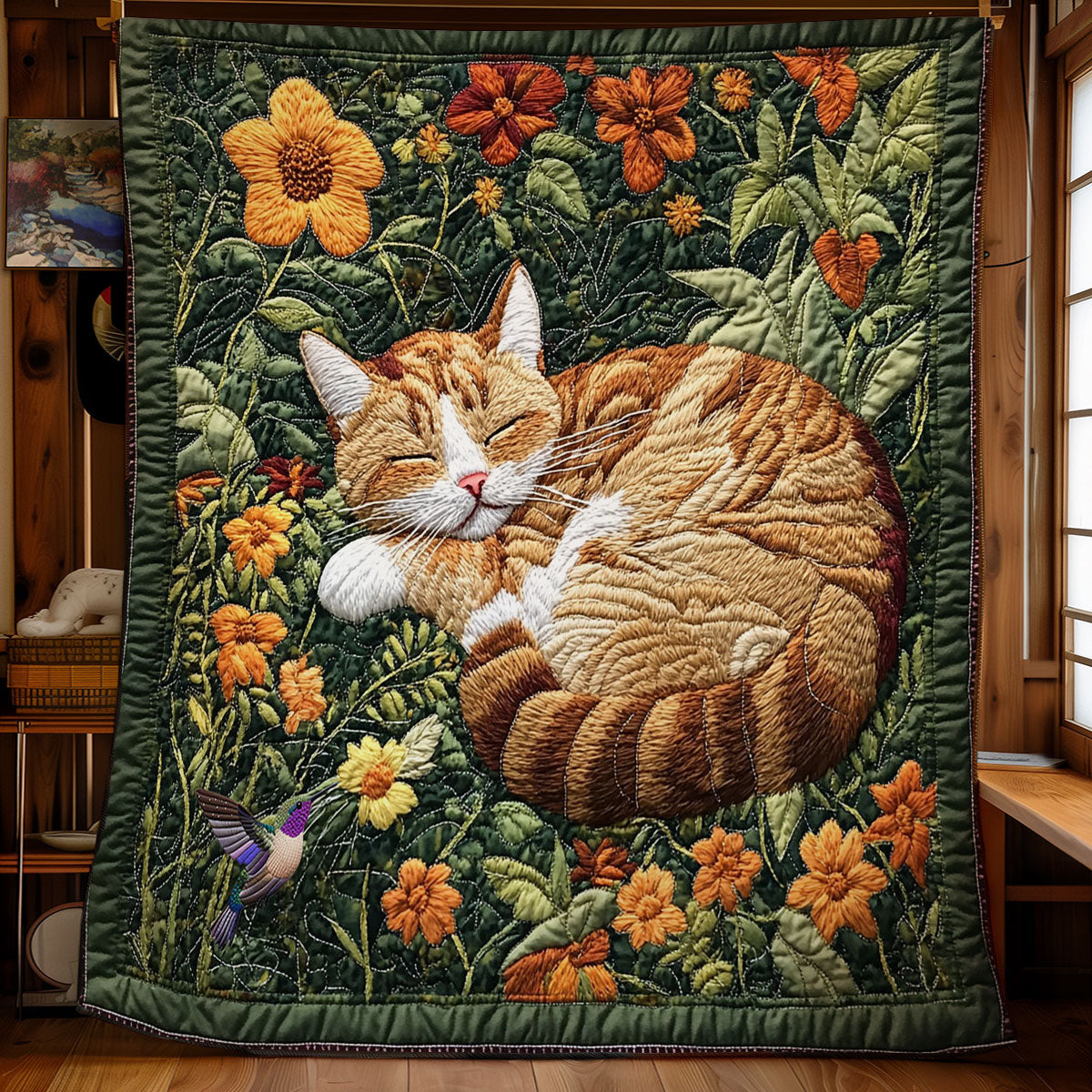 Schlafende Katze Quilt