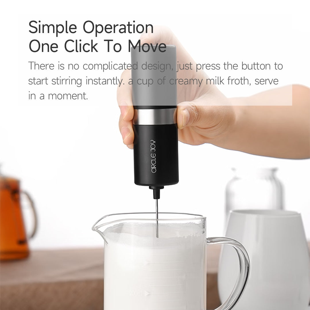 Elektrischer Milchaufschäumer Mini Schäumgerät Kaffeemaschine Tragbarer Mixer