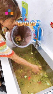 Sandsberg | Edelstahl hängender Waschbeckenablaufkorb