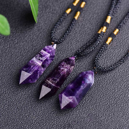 Sandsberg | Natürliche Kristall-Amethyst-Heilungs-Halskette - Lyra