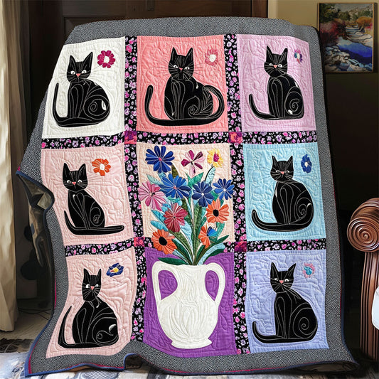 Schwarze Katze Quilt