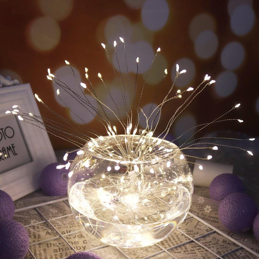 Sandsberg | Feuerwerks-Urlaubslicht - Lichterkette Außen Weihnachtsgirlande für Garten, Bistro, Partyddekoration