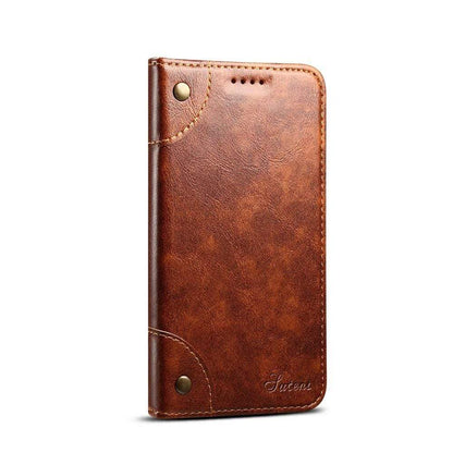 Sandsberg | Cover Echtleder Geldbörse Tasche für iPhone 12