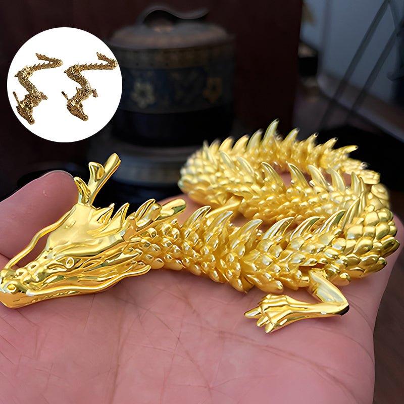 Golddrache mit beweglichen Gelenken