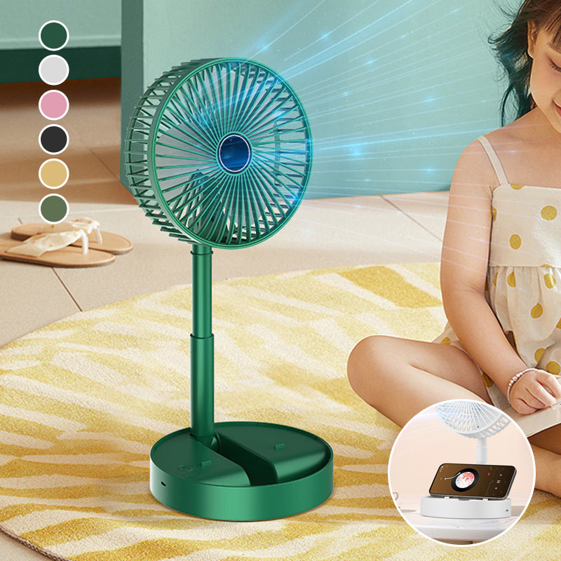 Wiederaufladbarer Faltbarer Teleskop-Tischventilator - Tragbar und Leise für Jede Sommeraktivität