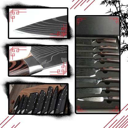 Japanische Messer in der Pakkaholz-Serie