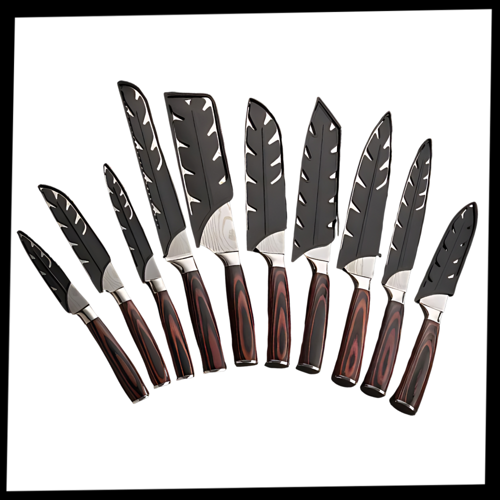 Japanische Messer in der Pakkaholz-Serie