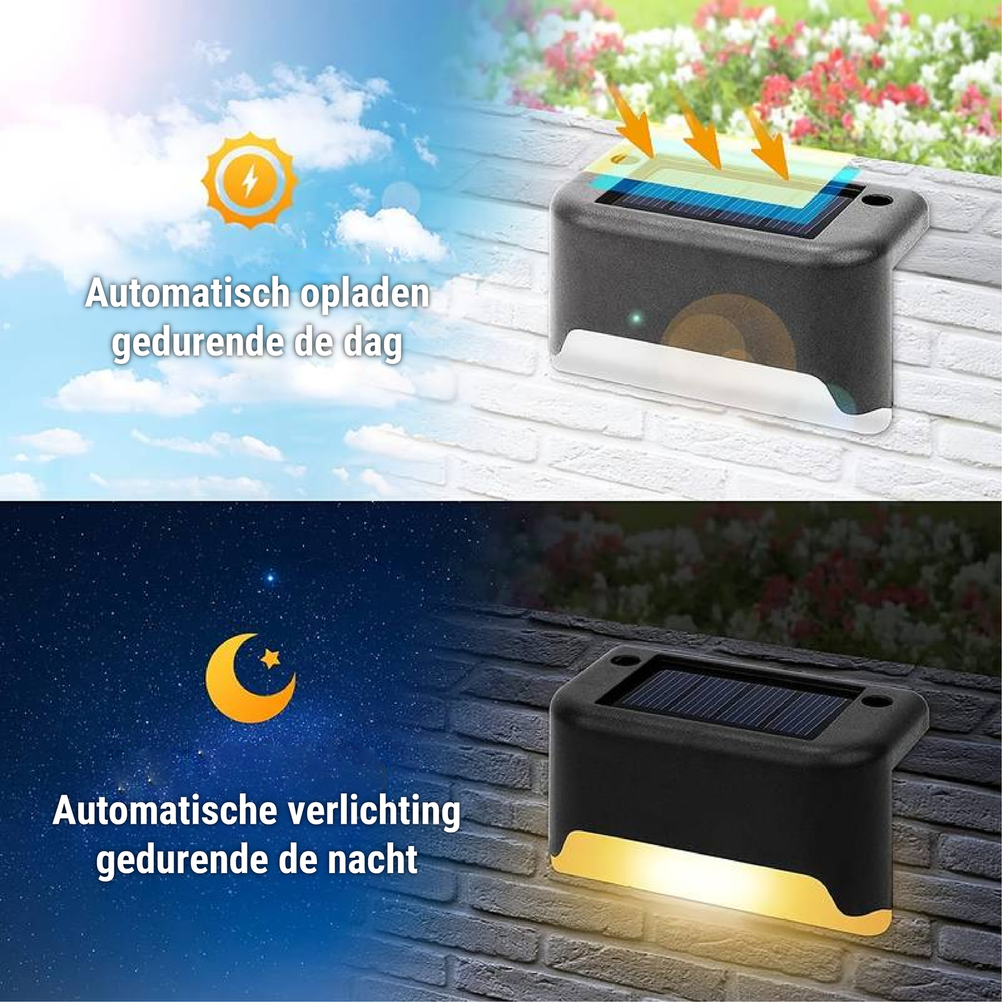 Sandsberg Wireless Solar Energy LED Wandleuchten | Wetterfest | Energieeffiziente Gartenbeleuchtung