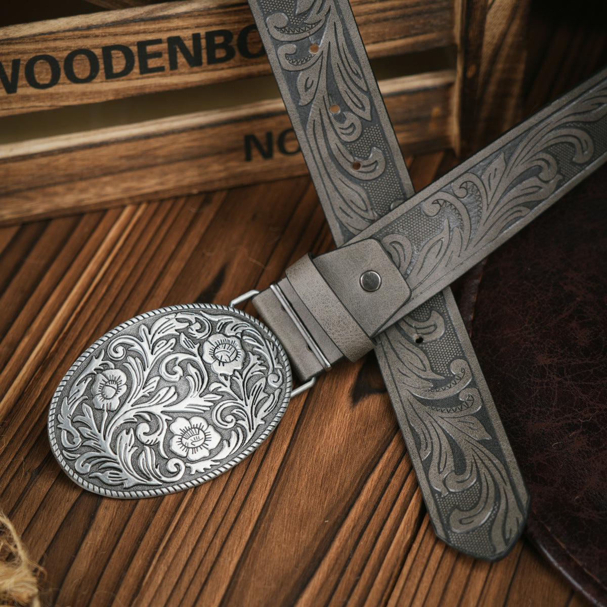 Sandsberg | Herren Gürtel | Western Stil | Veganes Leder & Langlebige Metall Schnalle