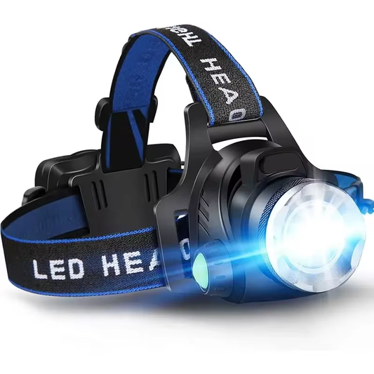 Sandsberg | Leistungsstarker wasserdichter LED-Headlamp mit Zoom & wiederaufladbarem Akku – Outdoor Abenteuerlicht