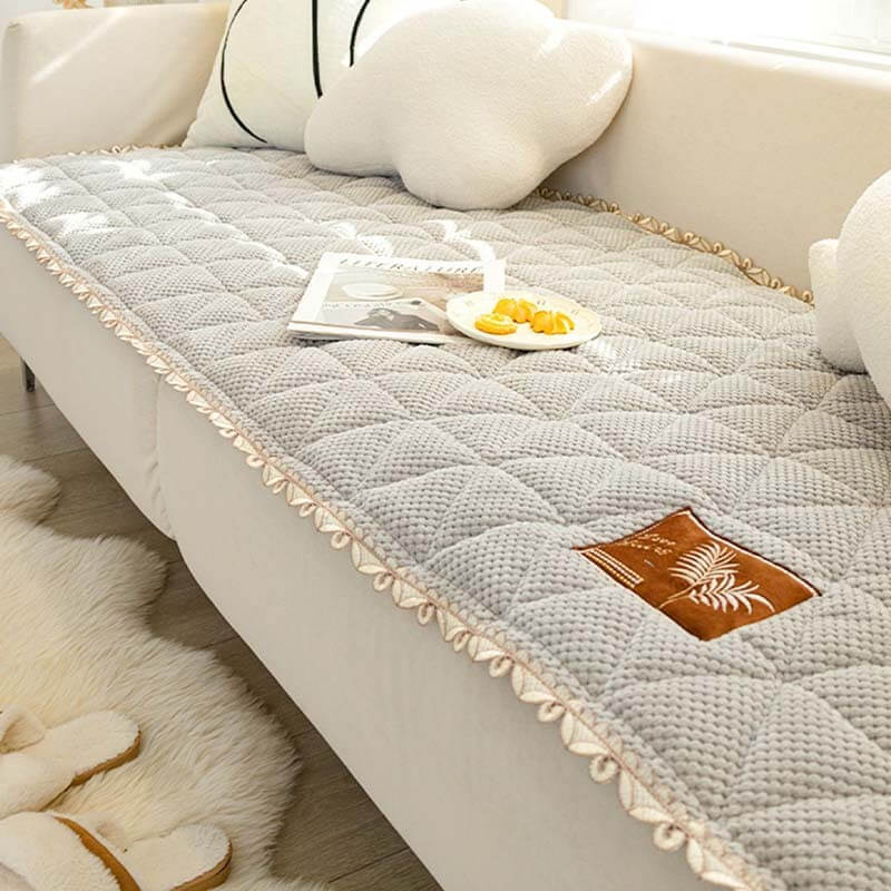 Brotform Chenille Rutschfeste Couchdecken