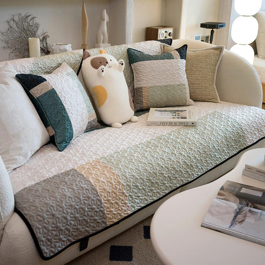 Leicht Luxus Baumwolle Sofa Bezug Anti-Kratzer Möbel Schutz Couch Bezug