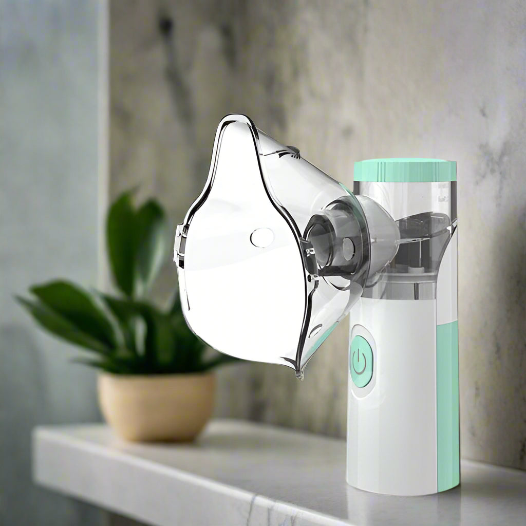 Sandsberg | Vernebler zur Linderung von Asthma | Kompakter tragbarer Inhalator für Zuhause & unterwegs
