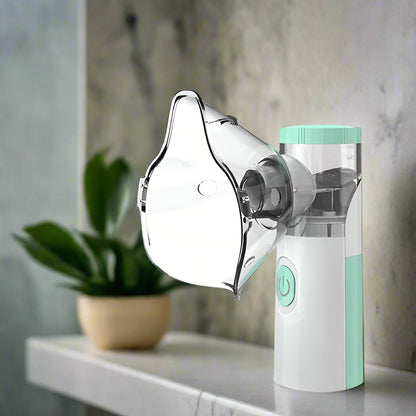Sandsberg | Vernebler zur Linderung von Asthma | Kompakter tragbarer Inhalator für Zuhause & unterwegs