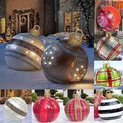 Sandsberg | Riesen aufblasbare Weihnachtsornament - Weihnachtsdekoration Außen aufblasbarer Ball