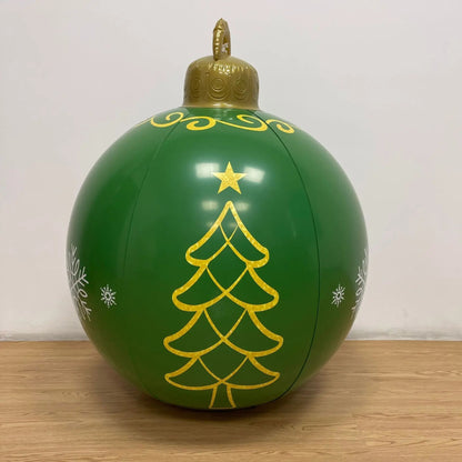 Sandsberg | Riesen aufblasbare Weihnachtsornament - Weihnachtsdekoration Außen aufblasbarer Ball