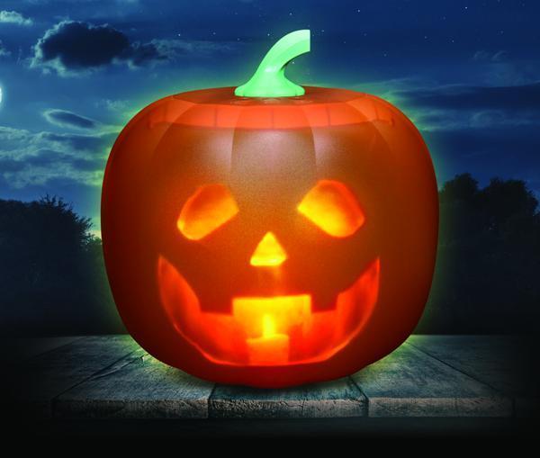 Halloween sprechende animierte Kürbis mit integriertem Projektor & Lautsprecher