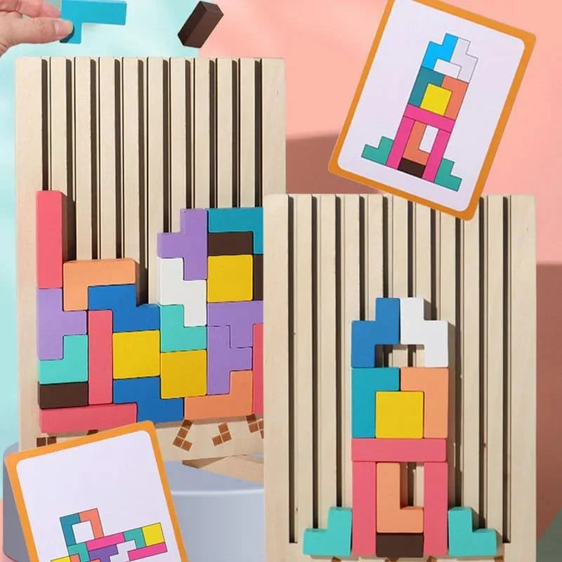 Sandsberg | ThinkWood Holzpuzzle – Montessori Bildungsspielzeug für Kinder