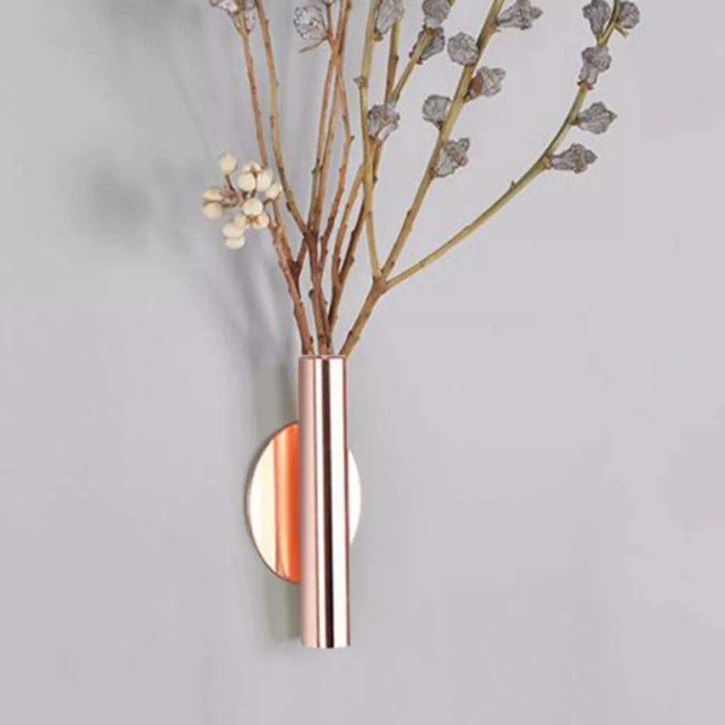 Sandsberg Wandvasen aus Metall | Modernes Design | Dekorative Wandhalterung für Blumen