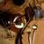 Impressionistische Goldstil-Weinglas