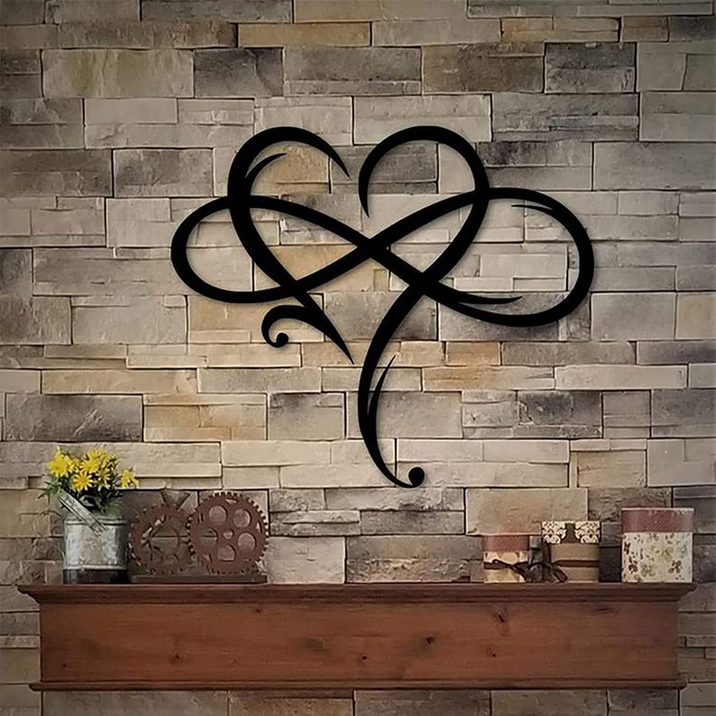 Unendlichkeitsherz Wanddeko | Symbol der ewigen Liebe