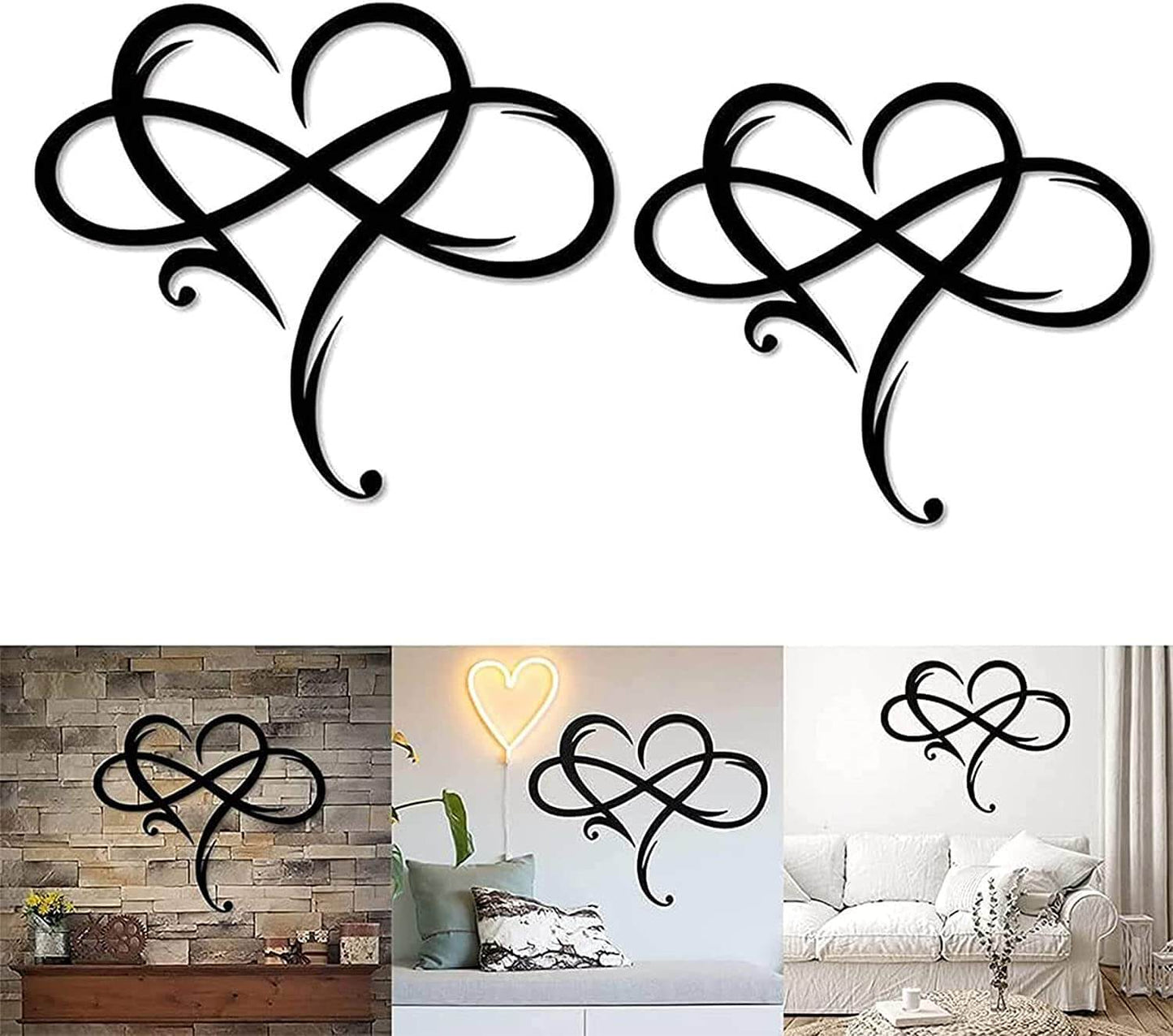 Unendlichkeitsherz Wanddeko | Symbol der ewigen Liebe