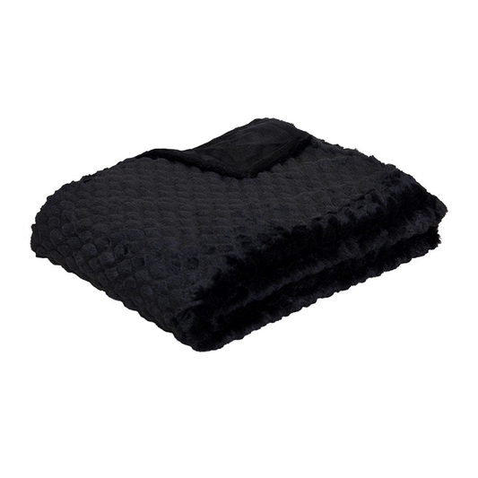 Badematten, Teppiche & WC-Überzüge J.Elliot Home Azariah Plush Wurf Schwarz