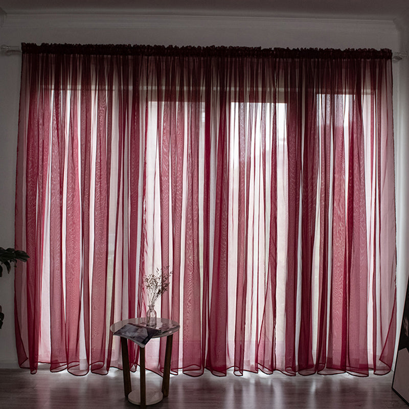 Einfache Voile Fenster Gardine