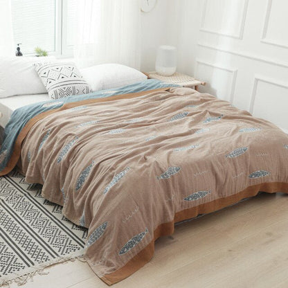 Sandsberg | Premium Baumwolldecke mit elegantem Design – weich, luxuriös und vielseitig einsetzbar