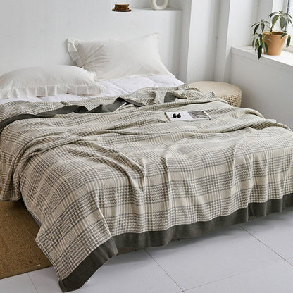 Sandsberg | Premium Baumwolldecke mit elegantem Design – weich, luxuriös und vielseitig einsetzbar